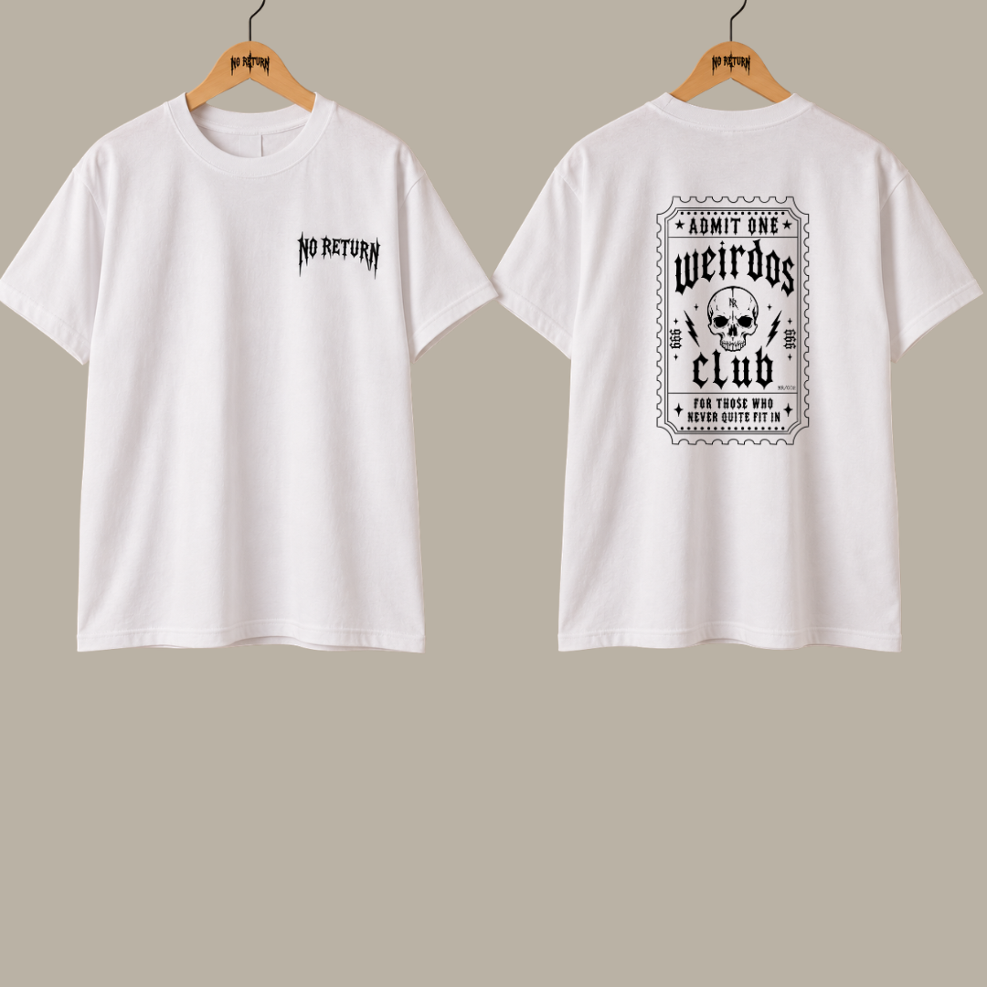 NR/002 WEIRDO'S CLUB ADULT TSHIRT