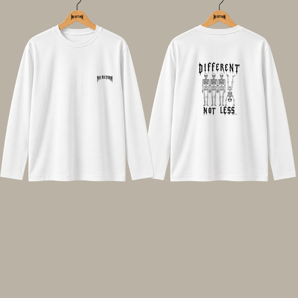 NR/001 DIFFERENT NOT LESS LONGSLEEVE