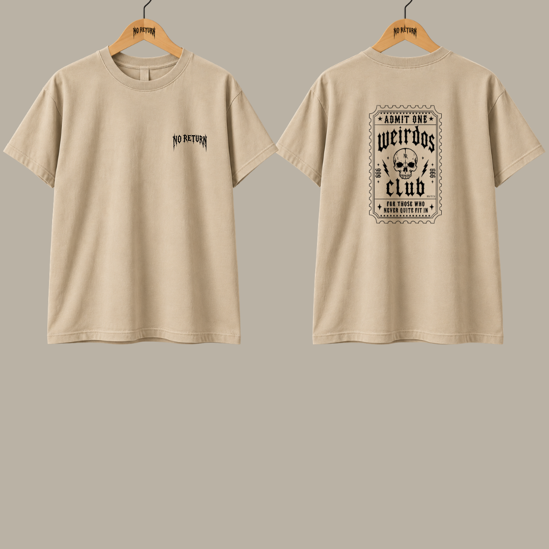 NR/002 WEIRDO'S CLUB ADULT TSHIRT